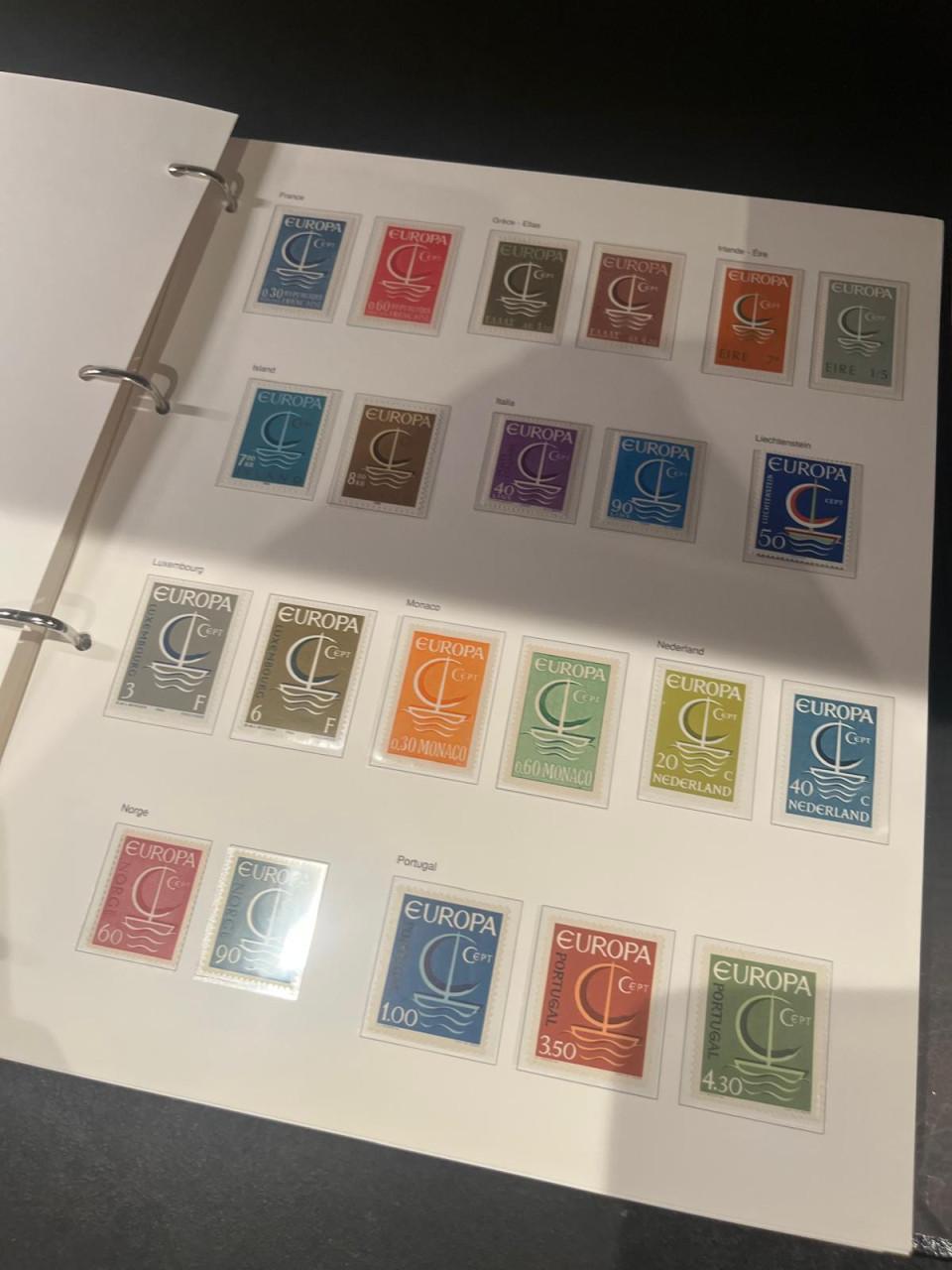 Album met fdc's Europa CEPT