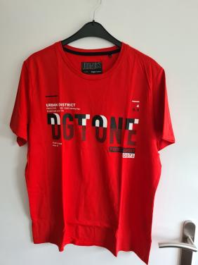 Angelo Litro Rood met zwart T-shirt Maat XL
