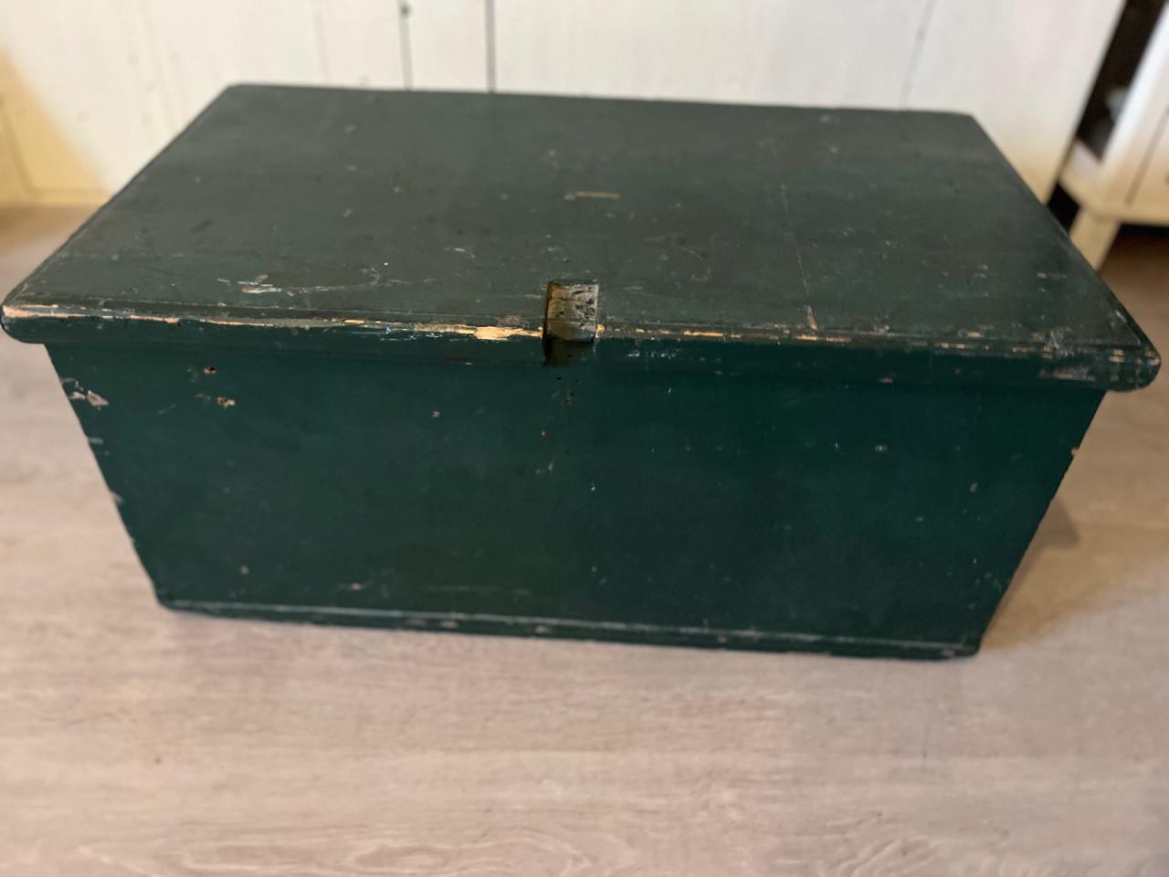 Oude houten scheepskist