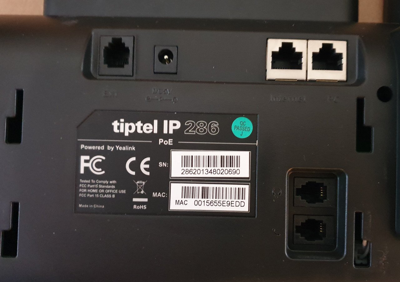 Tiptel 286 IP telefoon