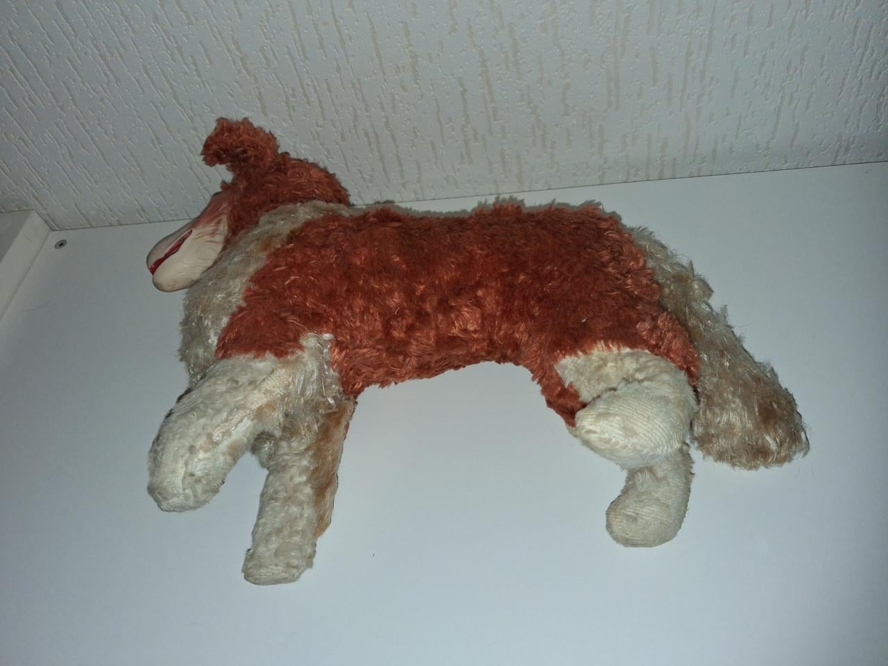 Vintage Lassie Rubberface knuffel Three Mile Toys