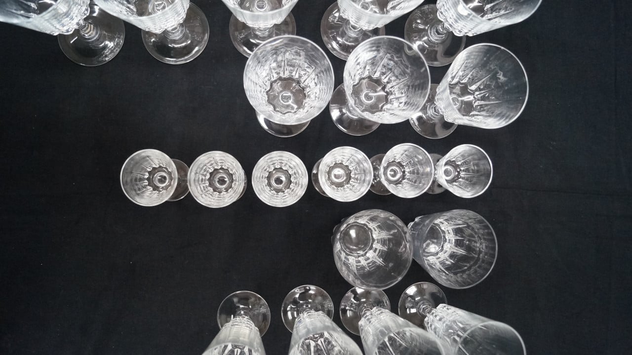 Cristal d'Argues durand luminarc "Versailles" glazen.