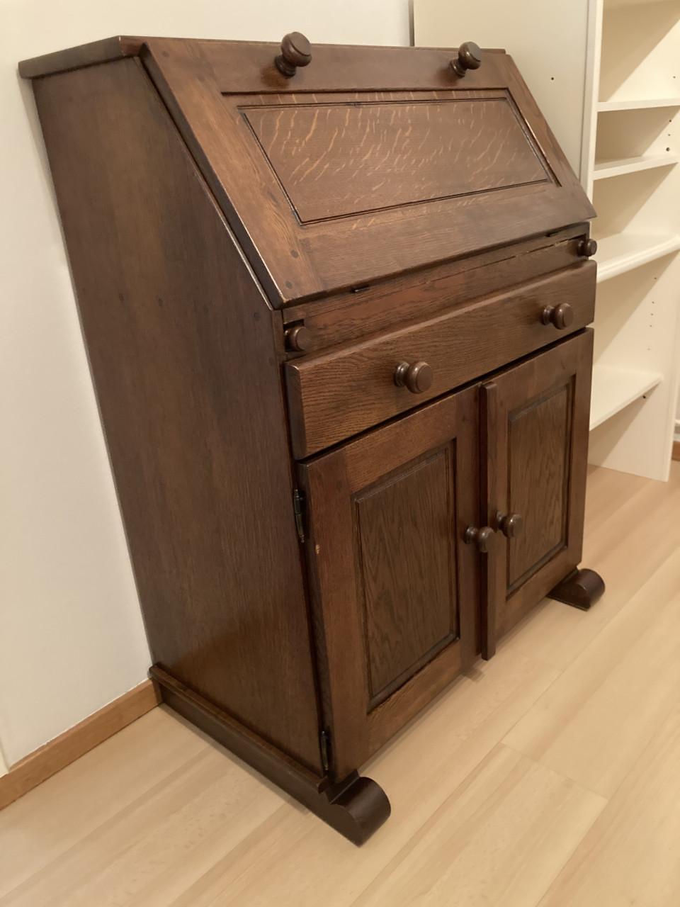 Bureau - secretaire donker hout