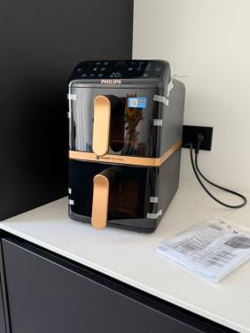 Philips Airfryer 4000 Series Stacked (zwart/goud)
