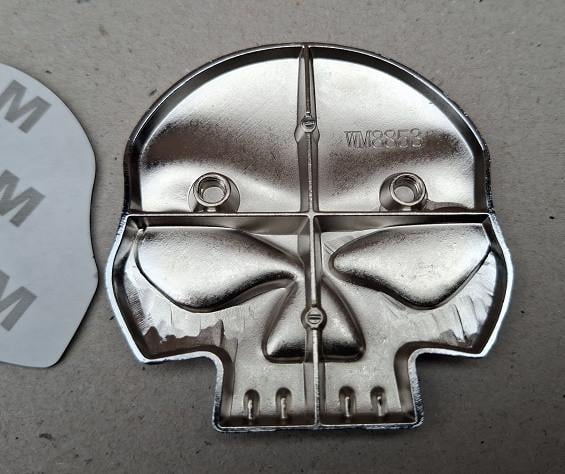 Harley Davidson Willie Skull Metalen Emblemen