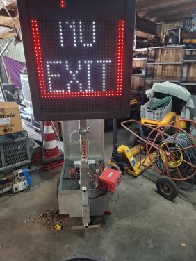 Led bord met no exit