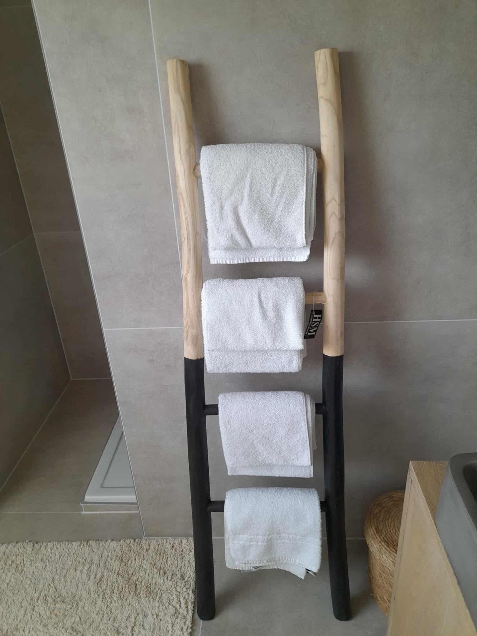 Nieuwe decoratieve Ladder HSM 50x6x150 Naturel Teak