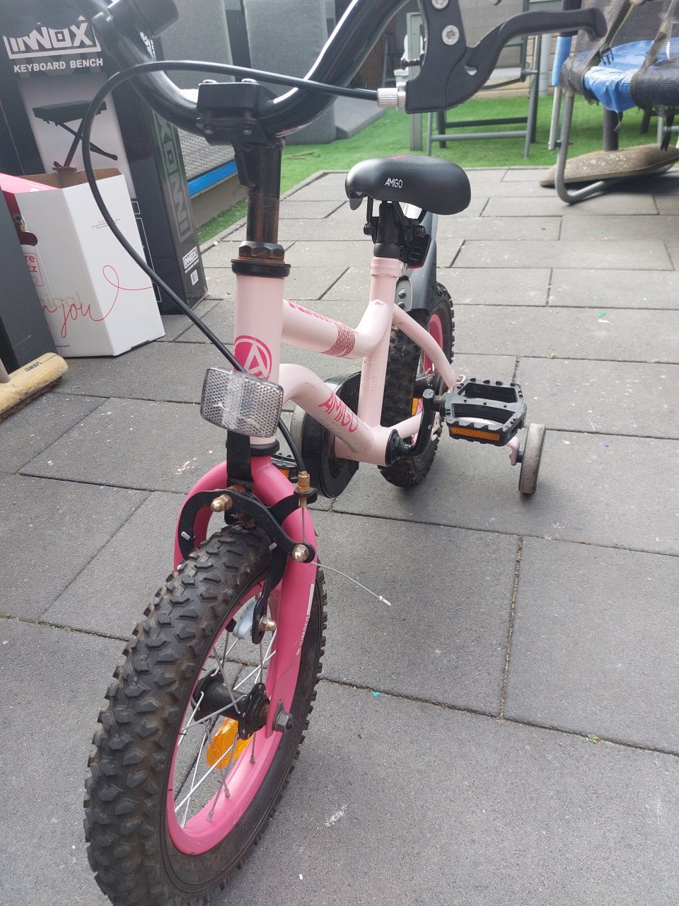 Roze fiets 12inch