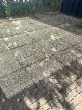 270 tuintegels (40x40) - grijs - met motief