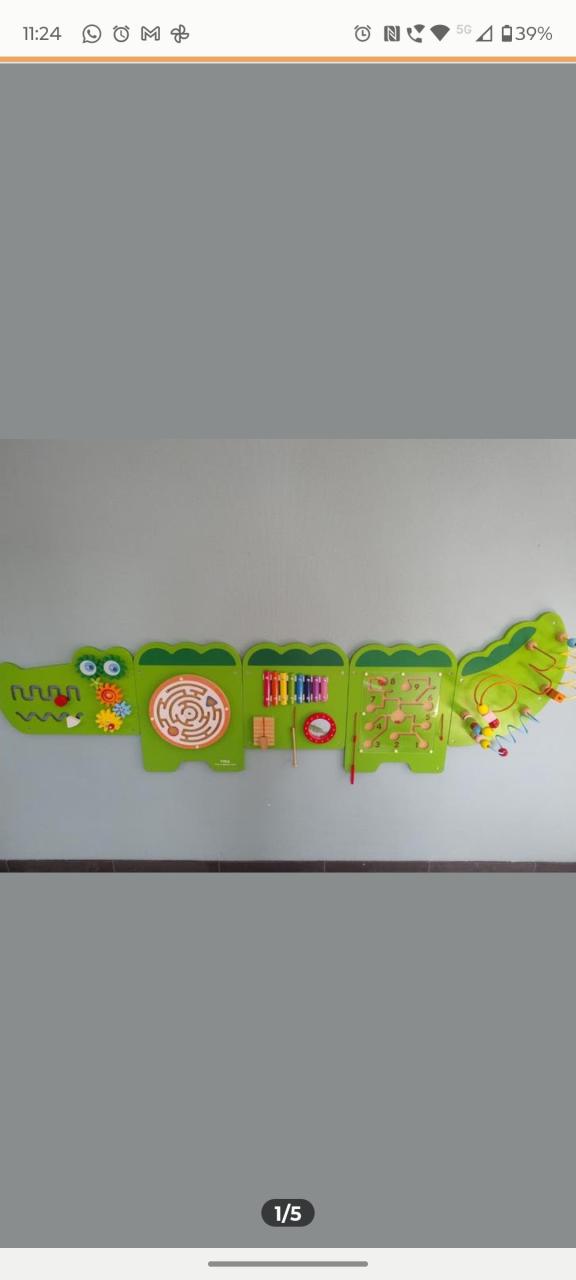 Vigatoys wandpaneel speelbord krokodil