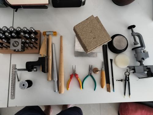 Gereedschap voor zilversmid