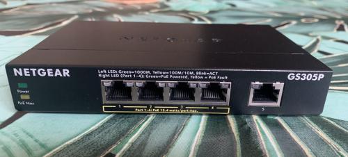 Netgear GS305P PoE 5-port gigabit switch