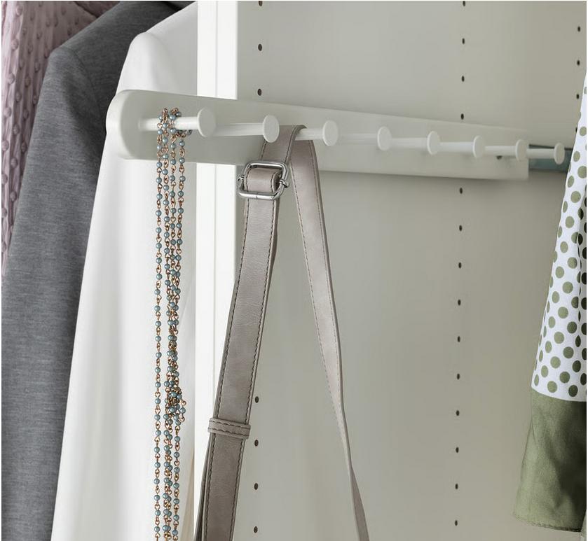 Nieuwe Ikea KOMPLEMENT Uittrekbare multihanger, wit, 58 cm
