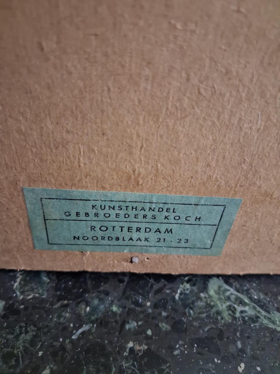 Litho ingelijst in glas