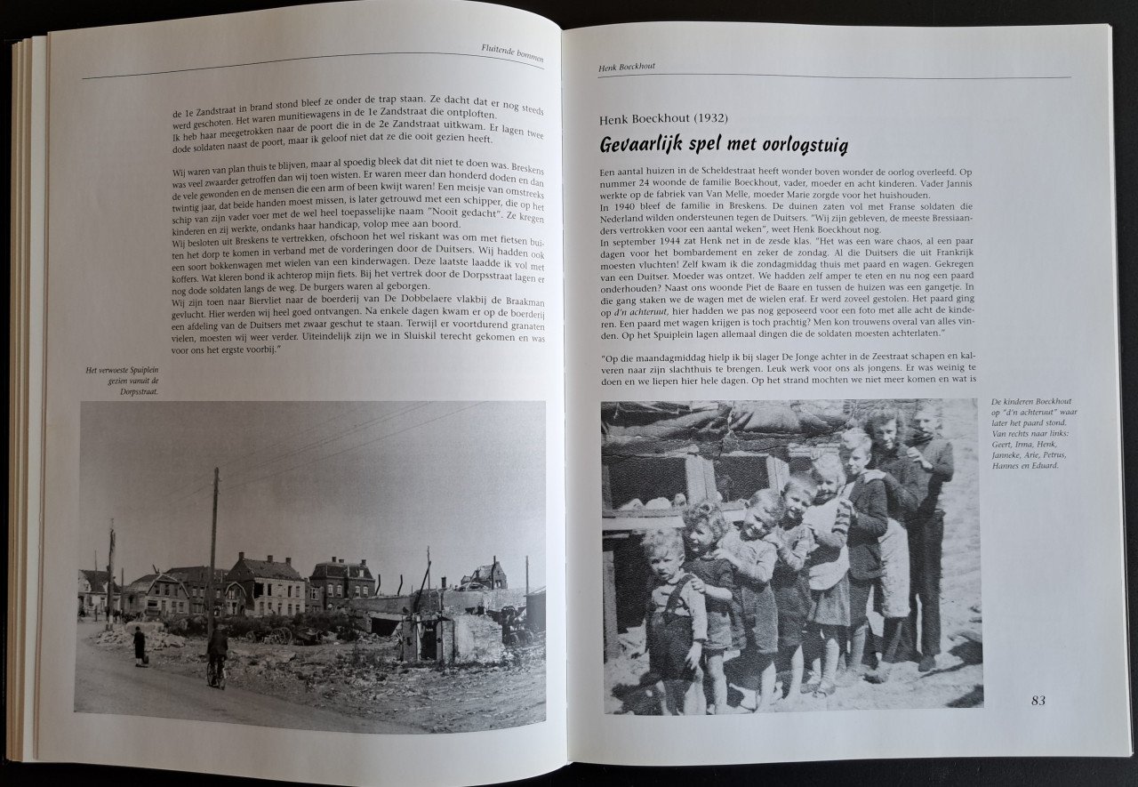 BRESKENS - Bressiaanders over de  2de WO - 11-9-1944  - Wilma Valk + Frans