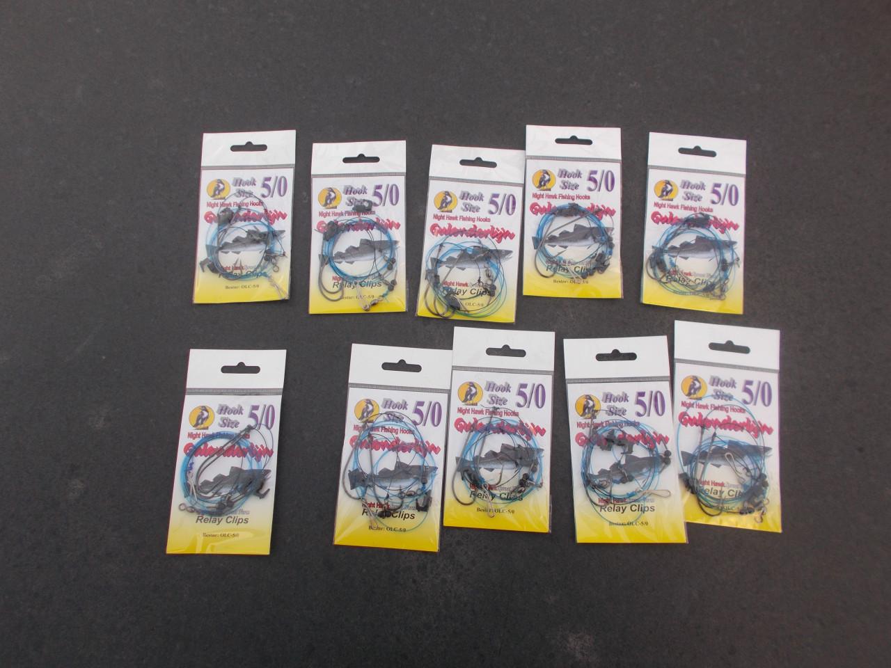 Midnight Moon 10 gulonderlijnen met baitclips