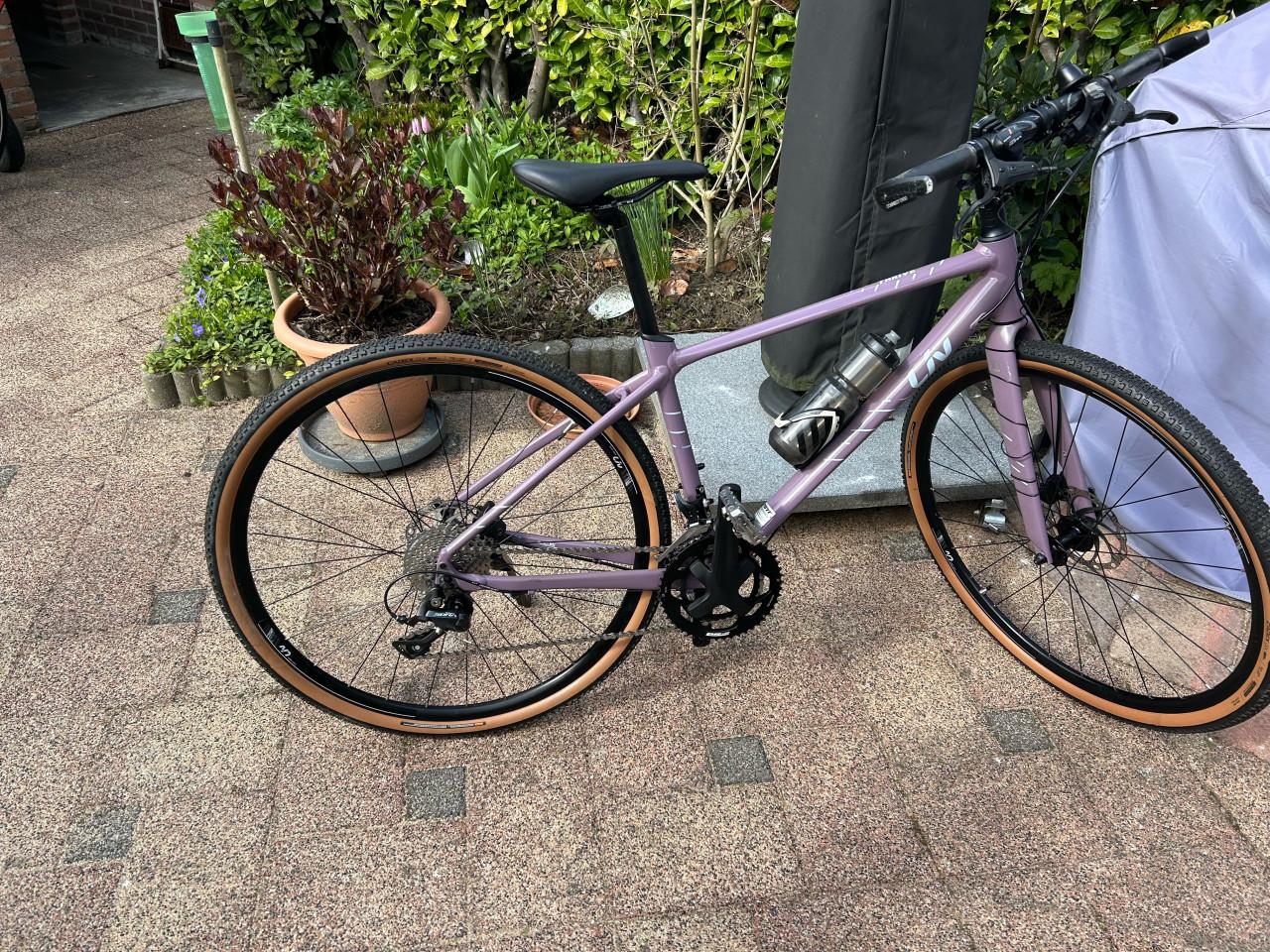 Dames hibridre fiets