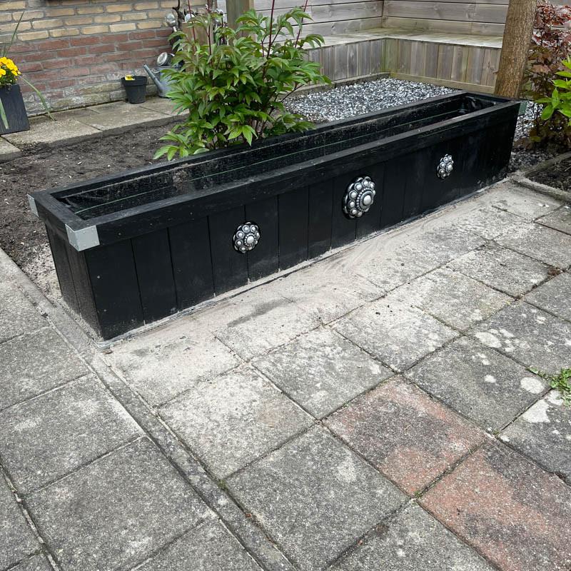 Zeeuwse knop bloembakken projecten ter inspiraties L215 x B35 x H40