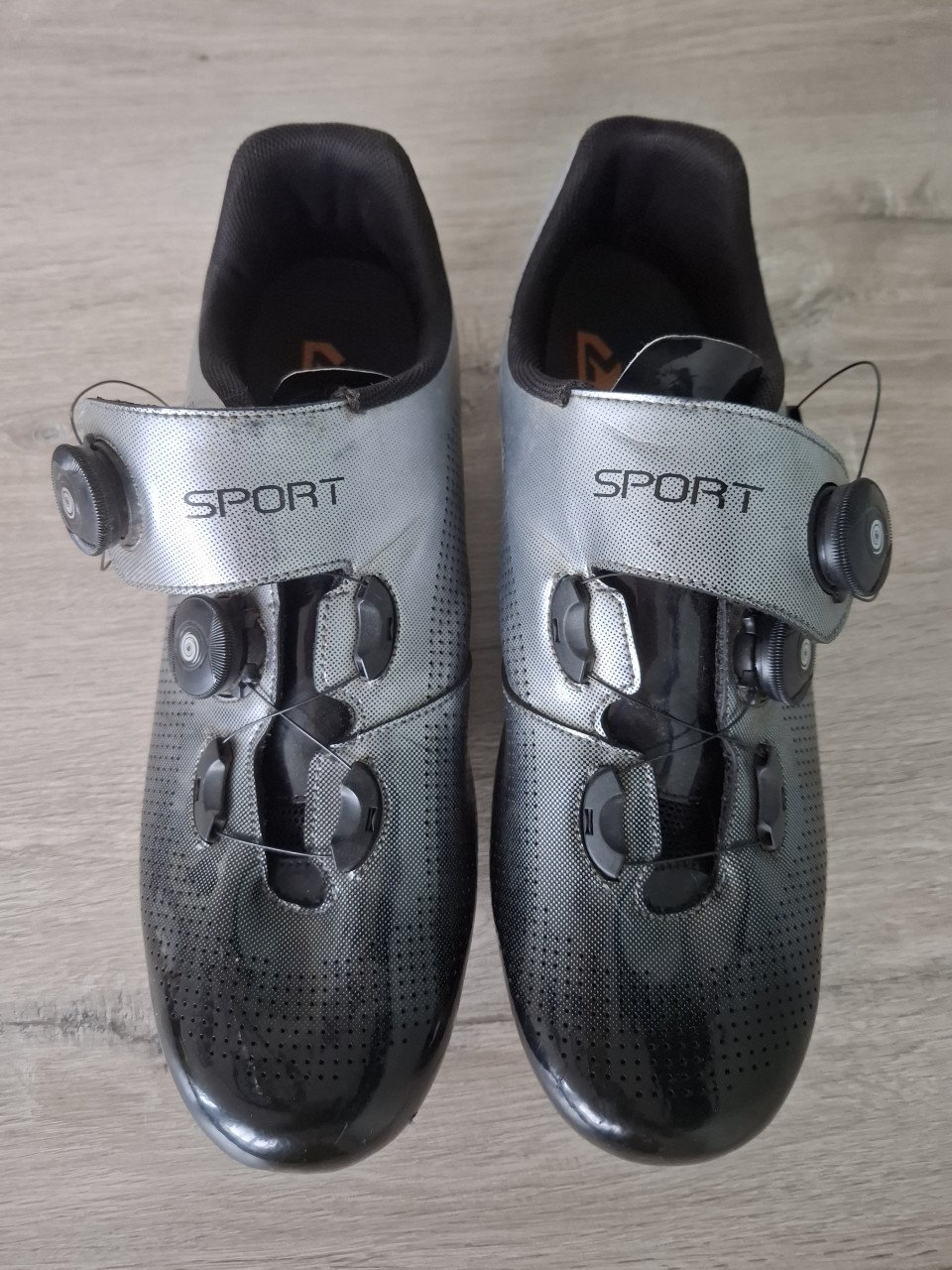 Wielrenschoenen zilver maat 44