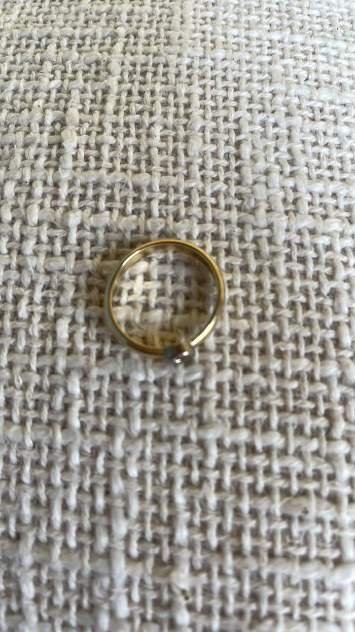 Gouden ring met diamant