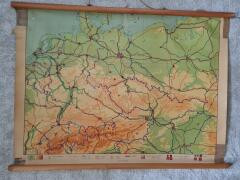 Wandplaat / schoolplaat Midden Europa