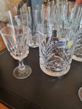 Diverse glazen van kristal (27 delig)