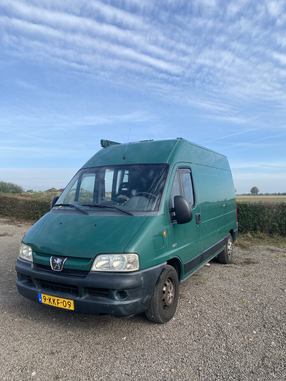 Kampeerbusje/camper te koop Peugeot Boxer off grid kamperen