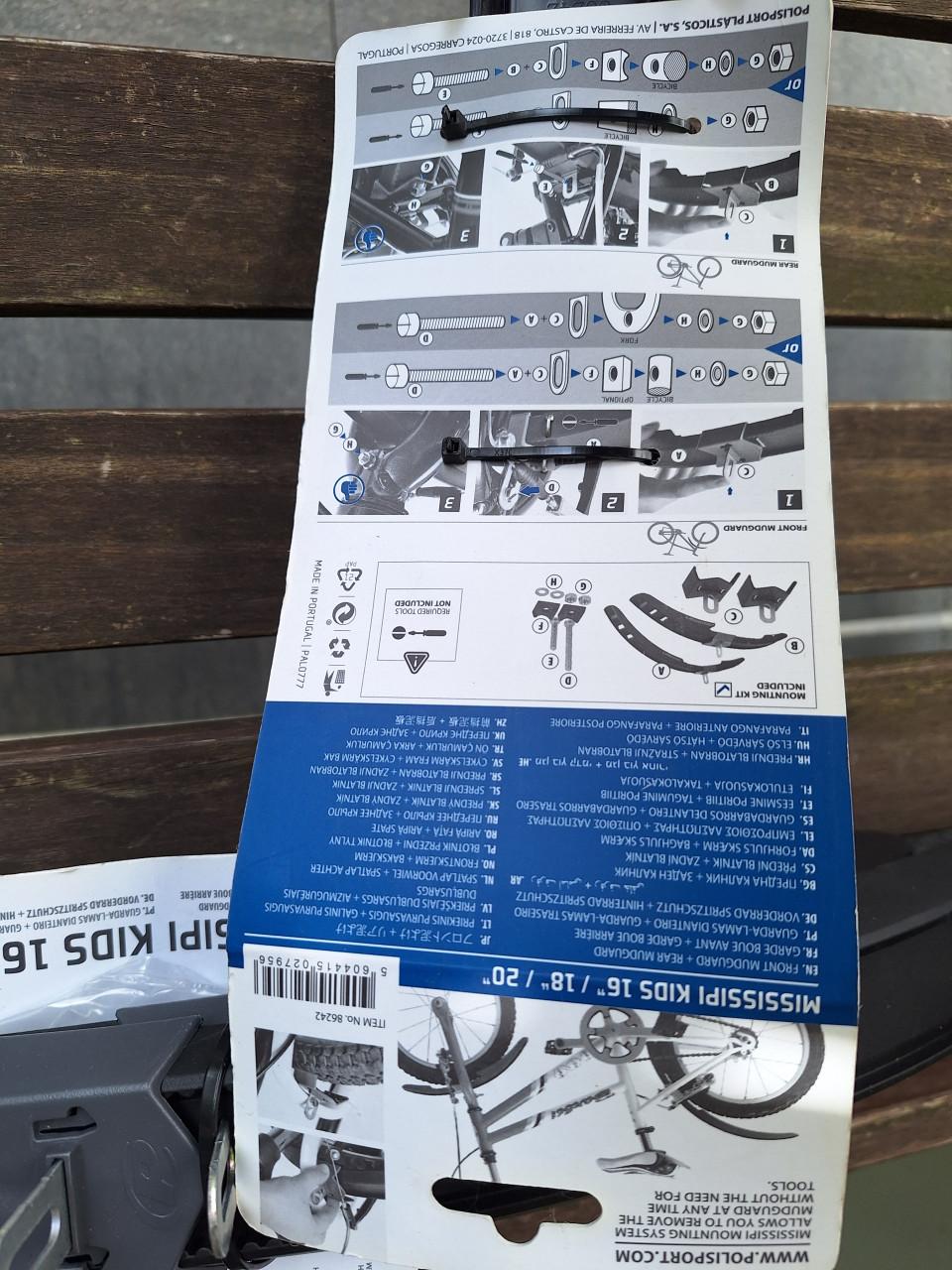 Spatlappen kinderfiets.