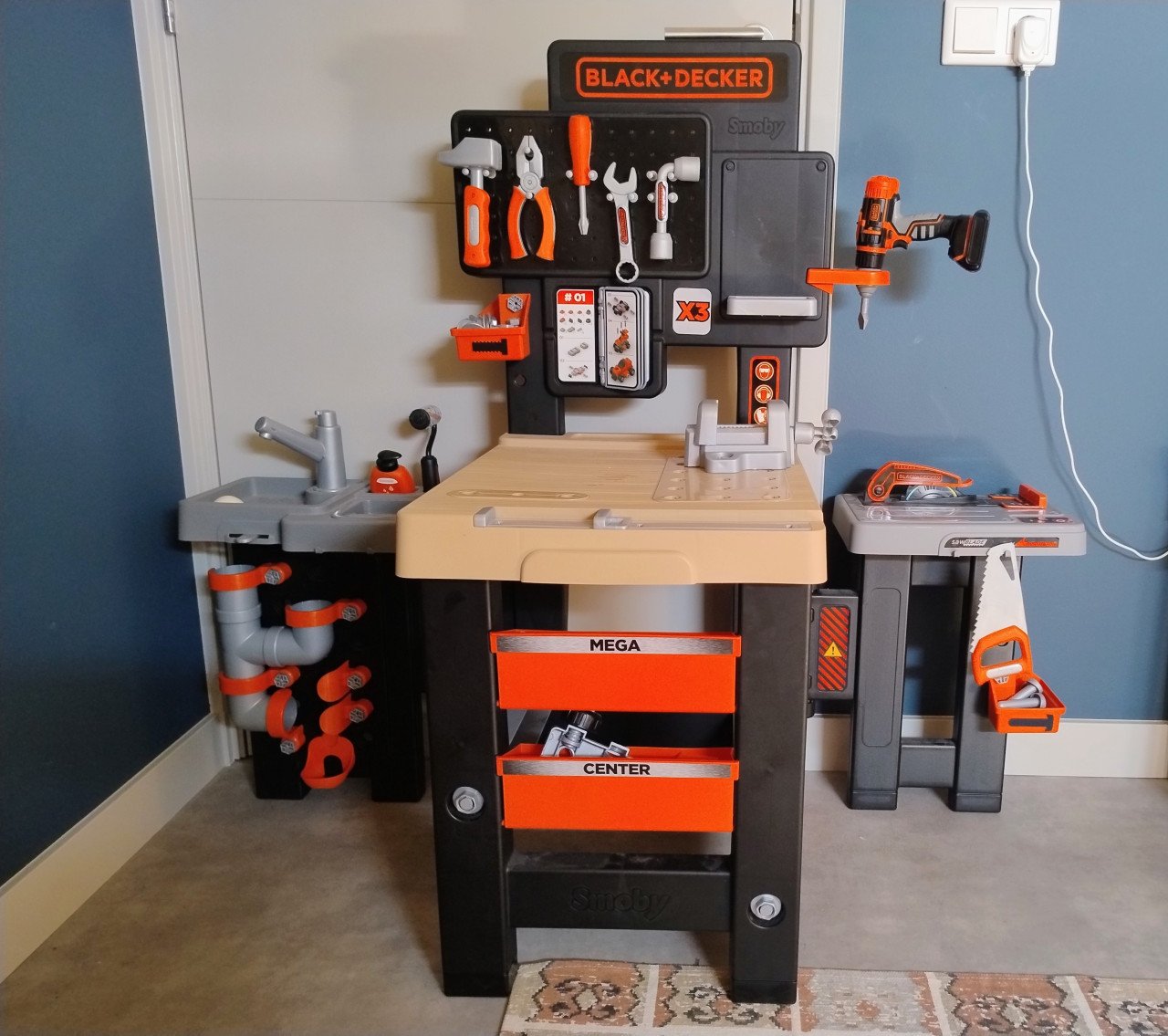 Smoby Black & Decker Mega Center - Speelgoedwerkbank