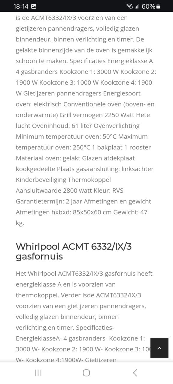 Gasfornuis