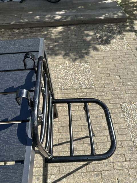 Sterke stalen Fietsvoordrager met steun