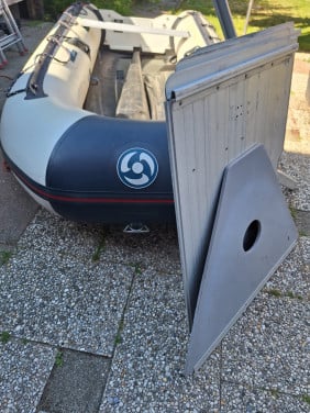 Rubberboot met eventueel boot trolly