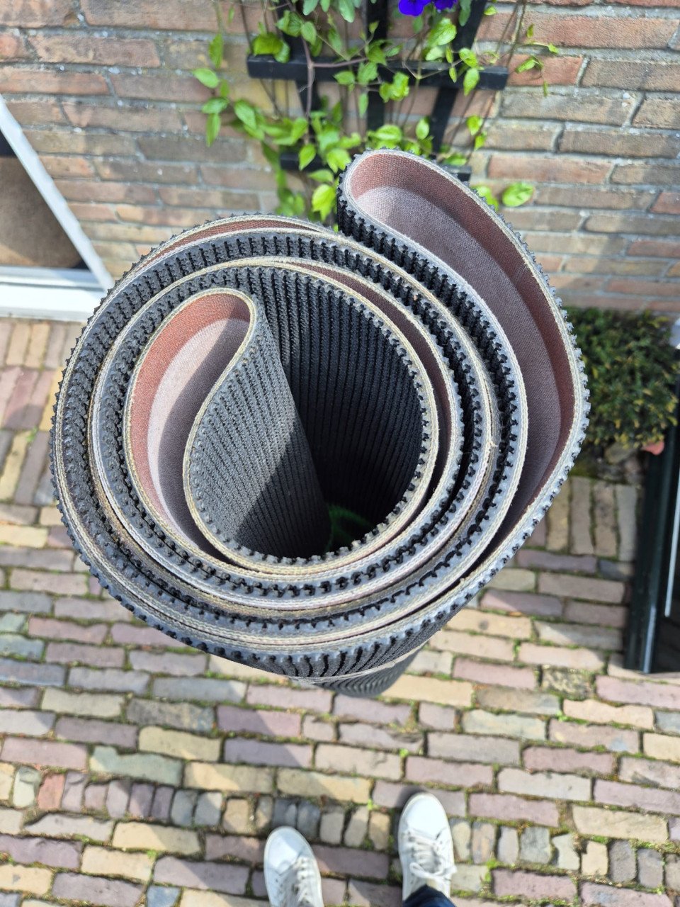 Rubber transportband