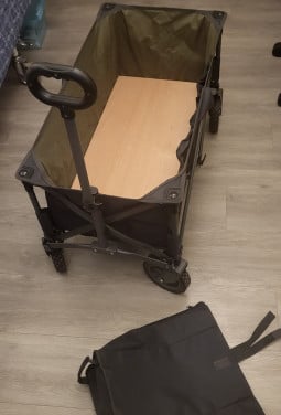 Opvouwbare bolderwagen met extra stevige (houten) bodem