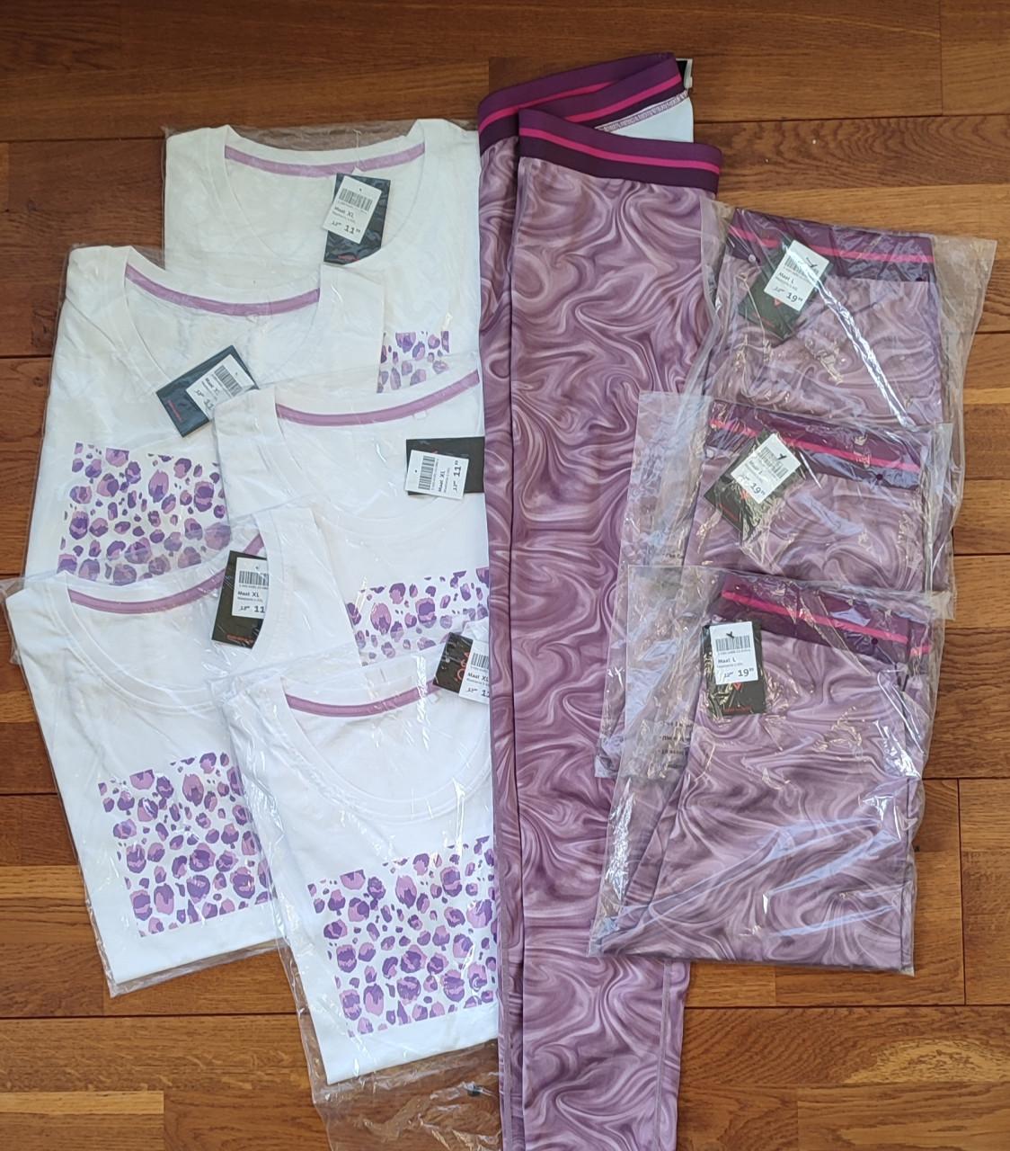 (8st. fitness=€30) Nieuw - OSAGA - 3 dames sportlegging + 5 dames T-shirts