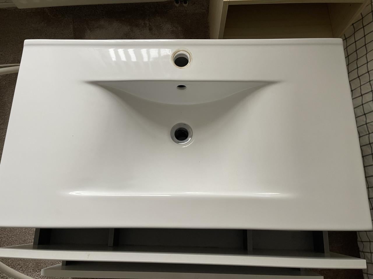 Allibert Accent wastafel 80cm met wasbak