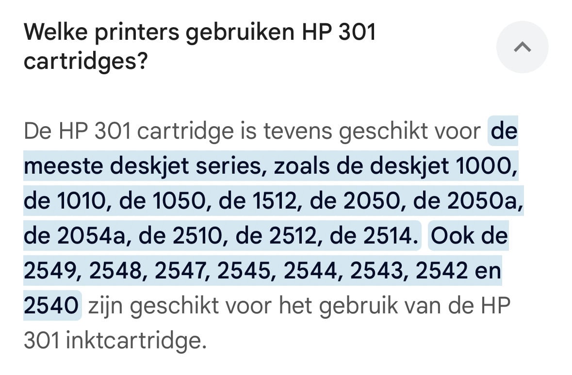 Inkjet 301XL zwart / kleur