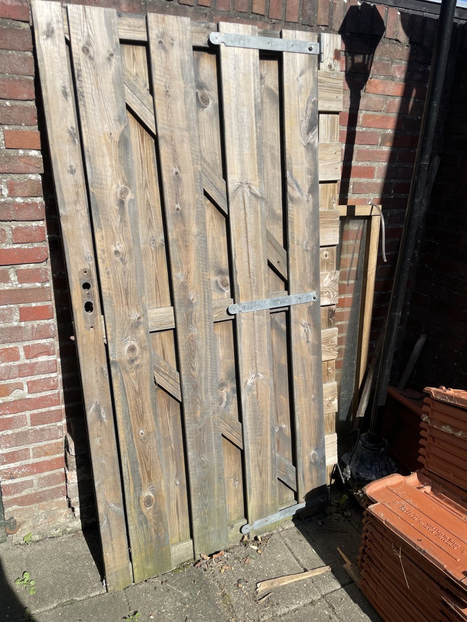 Te koop Houten poort deur