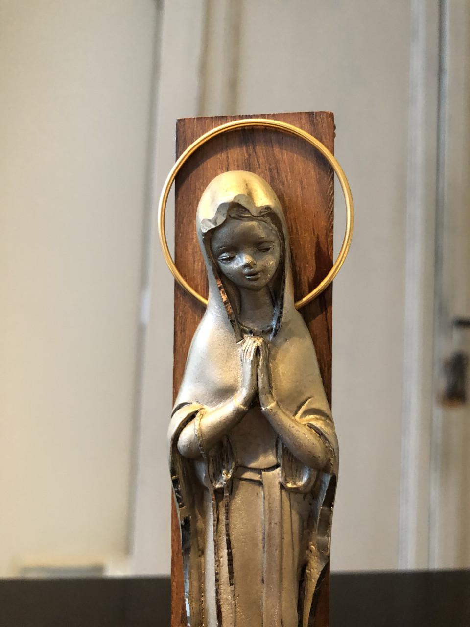 Mooi brocante heilig souveniertje de Lourdes