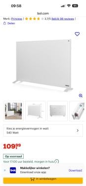 Infrarood warmtepaneel Princess