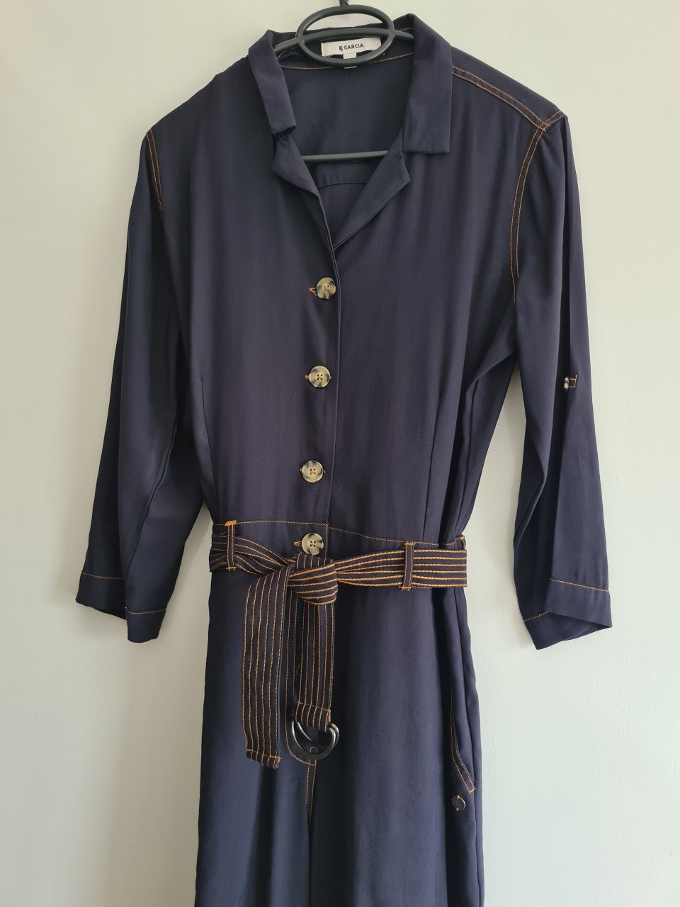 Nieuw! Donker blauwe jumpsuit / overall van Garcia  Maat M