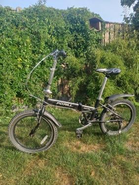 Popal vouwfiets zwart.