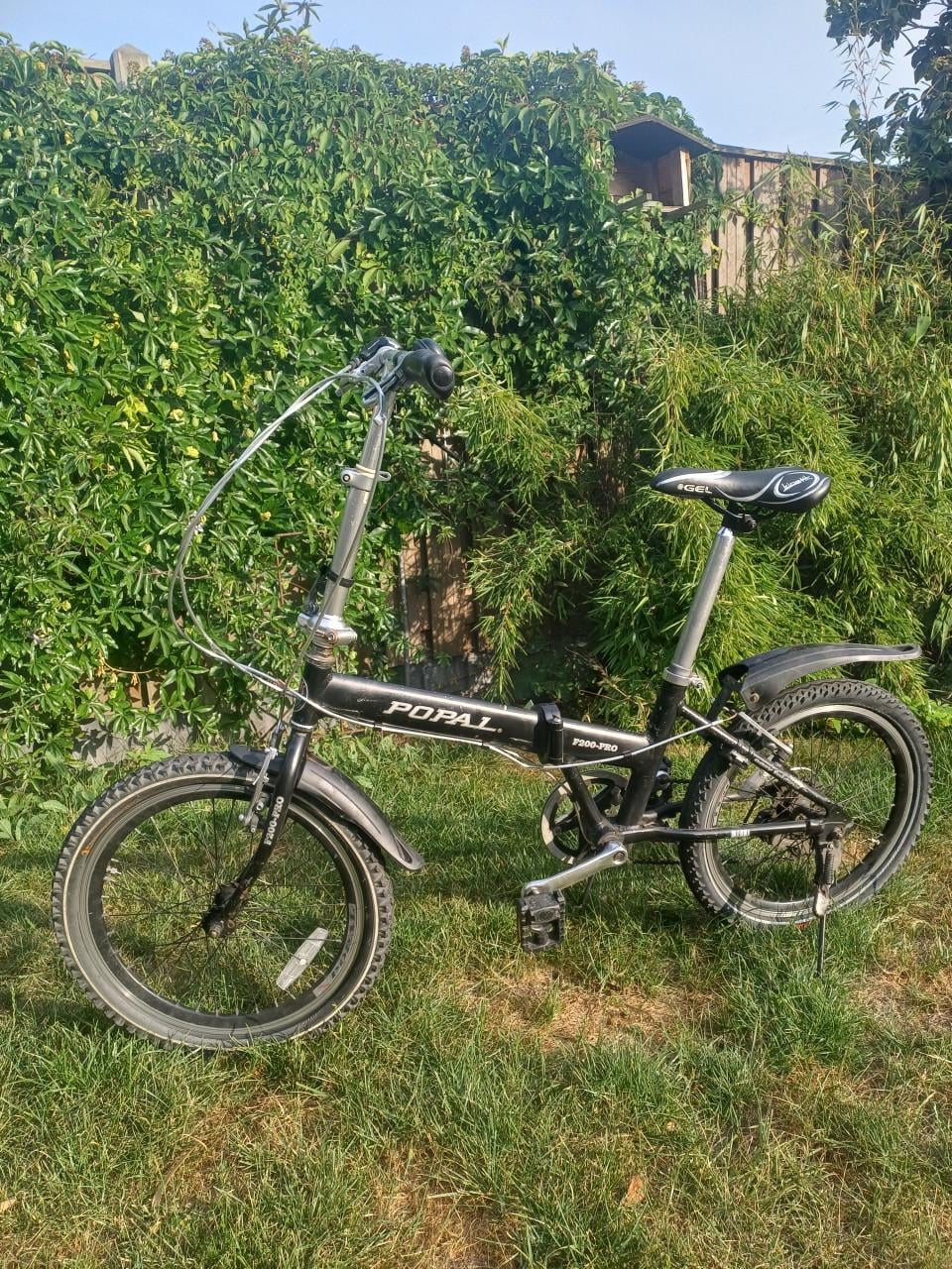 Popal vouwfiets zwart.