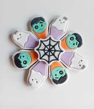 Halloween cookie platter