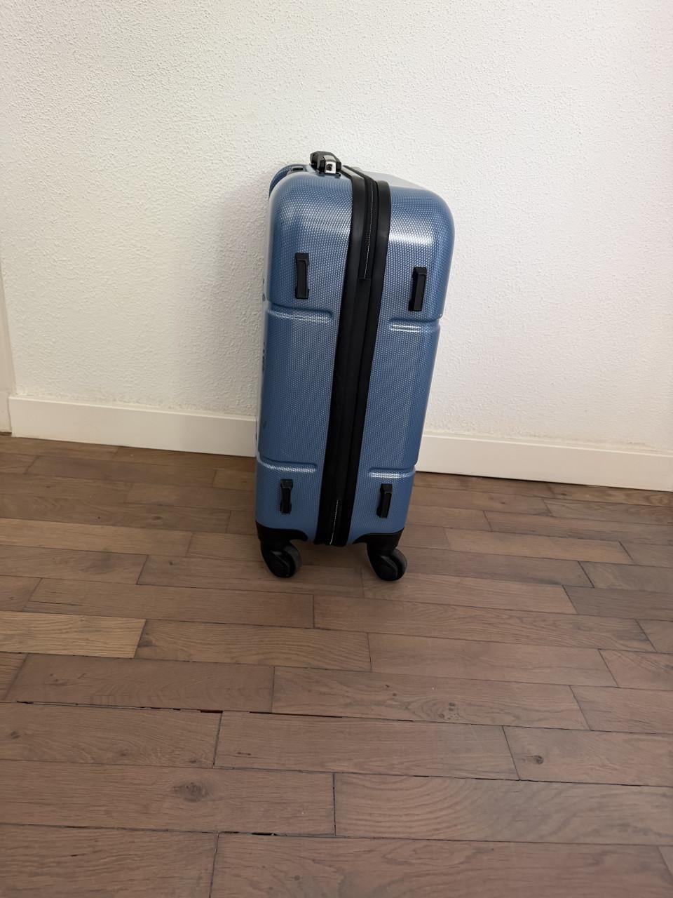 Hardcase handbagage trolley ANWB blauw met slot