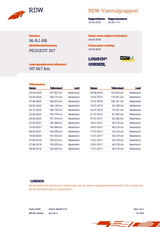 Peugeot 307 break 1.6-16v xs | nwe apk | airco | trekhaak