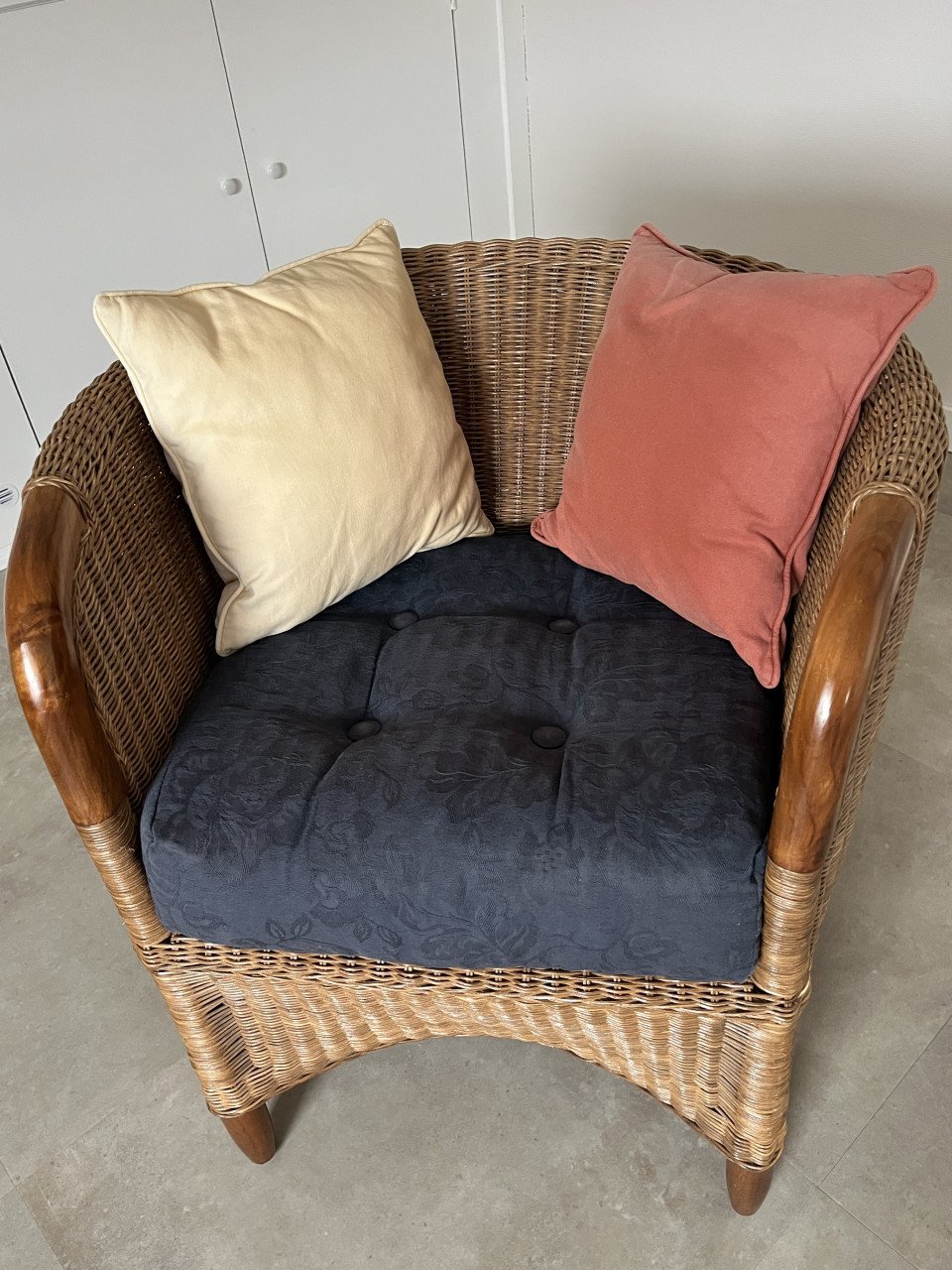 Te koop: Comfortabele Rotan fauteuil van zeer goede kwaliteit