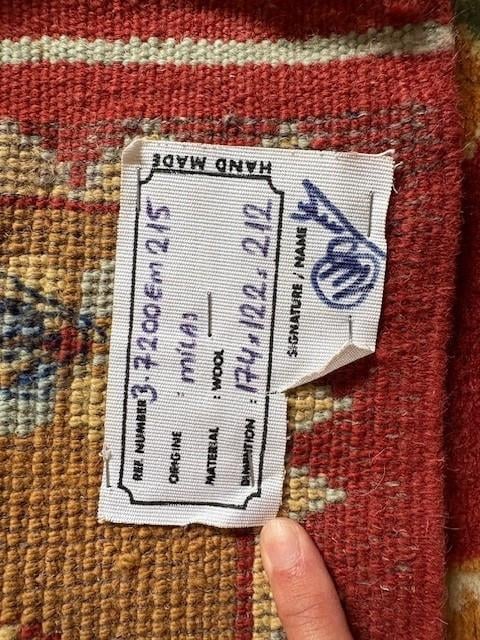 Mooi Turks tapijt - wol op wol Tavas Hali, handmade