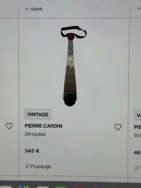 Mooie metalen stropdas in de vorm van een Vis