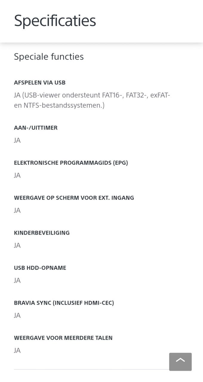 Zgan Sony tv